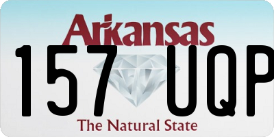 AR license plate 157UQP