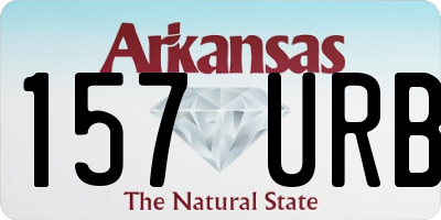 AR license plate 157URB