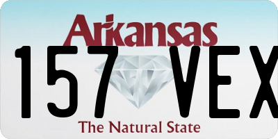 AR license plate 157VEX