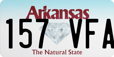 AR license plate 157VFA