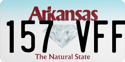 AR license plate 157VFF