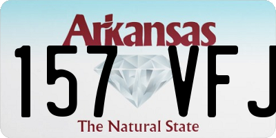 AR license plate 157VFJ