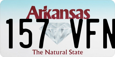 AR license plate 157VFN