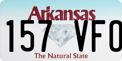AR license plate 157VFO