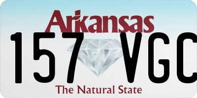 AR license plate 157VGC