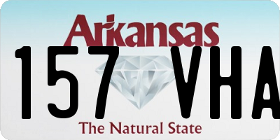 AR license plate 157VHA