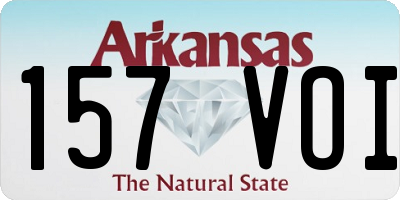 AR license plate 157VOI