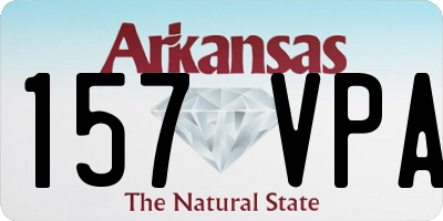 AR license plate 157VPA