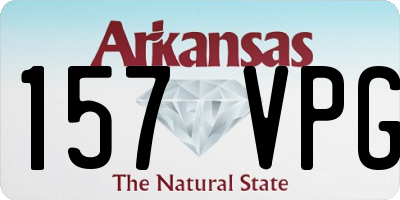 AR license plate 157VPG
