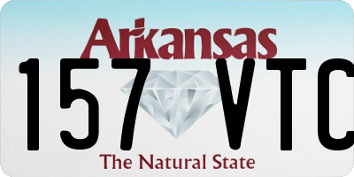 AR license plate 157VTC