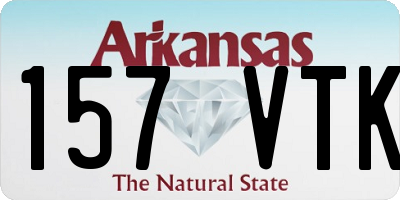 AR license plate 157VTK
