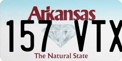 AR license plate 157VTX