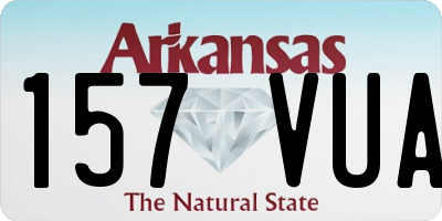 AR license plate 157VUA