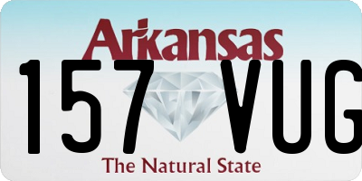 AR license plate 157VUG