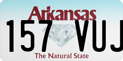 AR license plate 157VUJ
