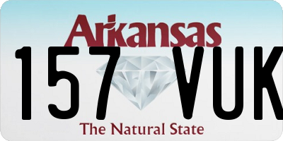 AR license plate 157VUK