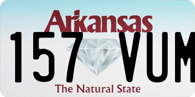 AR license plate 157VUM