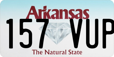 AR license plate 157VUP
