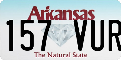 AR license plate 157VUR