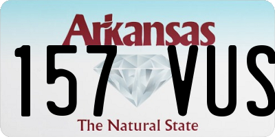AR license plate 157VUS