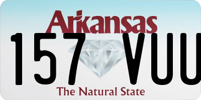 AR license plate 157VUU