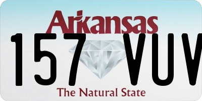 AR license plate 157VUV