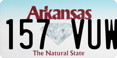 AR license plate 157VUW
