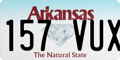 AR license plate 157VUX