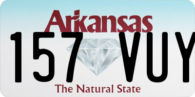 AR license plate 157VUY