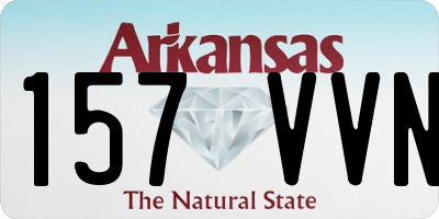 AR license plate 157VVN