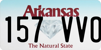 AR license plate 157VVO