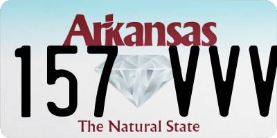 AR license plate 157VVV