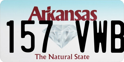 AR license plate 157VWB
