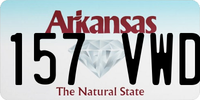 AR license plate 157VWD