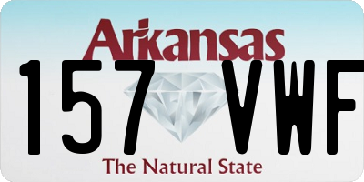 AR license plate 157VWF