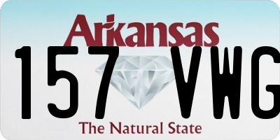 AR license plate 157VWG