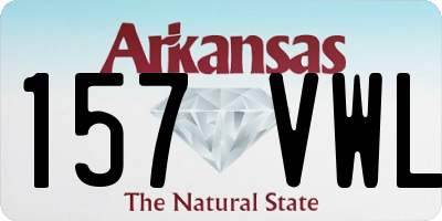 AR license plate 157VWL
