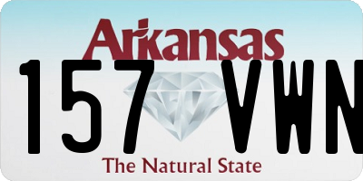 AR license plate 157VWN