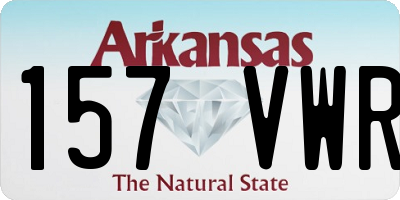 AR license plate 157VWR