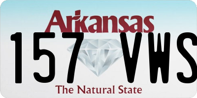 AR license plate 157VWS