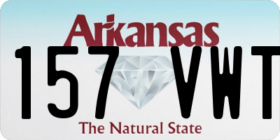 AR license plate 157VWT