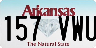 AR license plate 157VWU