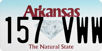 AR license plate 157VWW