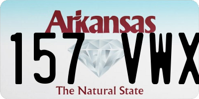 AR license plate 157VWX