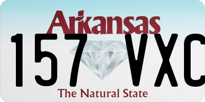 AR license plate 157VXC