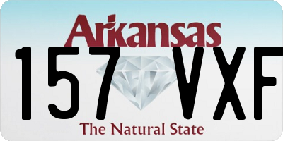 AR license plate 157VXF