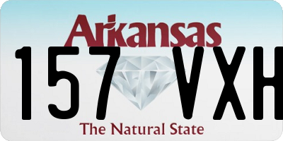 AR license plate 157VXH