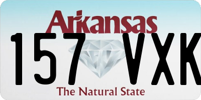 AR license plate 157VXK