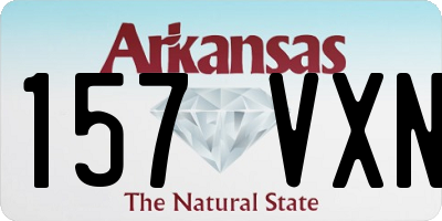 AR license plate 157VXN