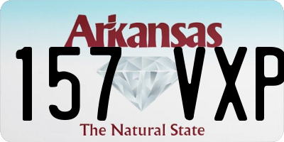 AR license plate 157VXP